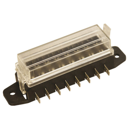 BOITIER PORTE-FUSIBLES 8 POSITIONS POUR FUSIBLES PLATS STANDARD