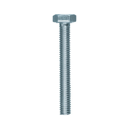 GRADE 8.8 ZINC PLATED HEXAGON HEAD MACHINE SCREW M4-0.70 X 30 mm DIN 933