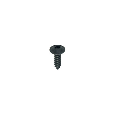 RONDE BREDE PLAATSCHROEF MET ZESKANTKOP ZWART ZINK Ø 4,8 X 16 mm NFE 25-655