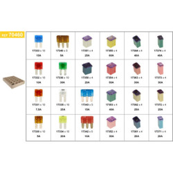 PLATEAU D'ASSORTIMENT DE FUSIBLES MICRO II-III ET J-CASE