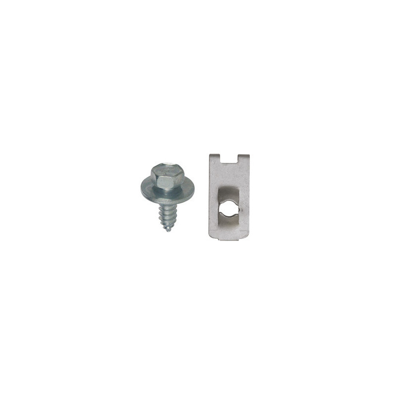 SET VAN ZESKANTSCHROEVEN Ø 6,3 X 19 mm MET U-CLIP MOEREN