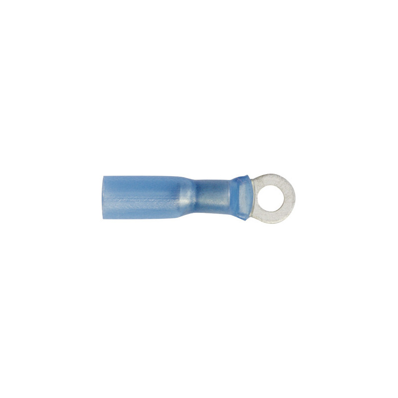 VOORGEÏSOLEERDE, RONDE KABELSCHOEN  Ø 4 mm (1 → 2,5 mm²)  WARMTEKRIMPBARE