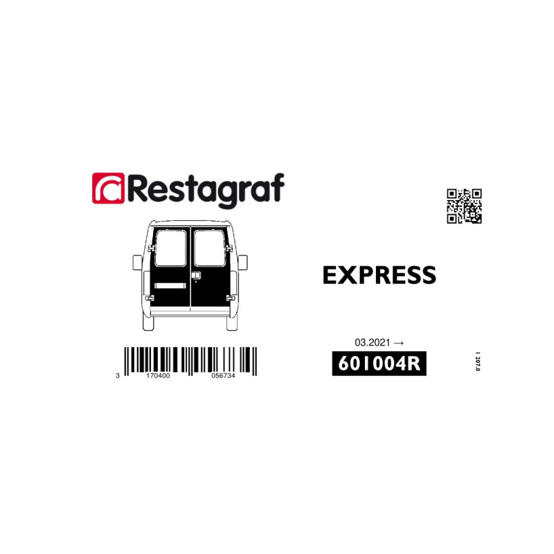 Bevestigingsset voor achterdeuren EXPRESS (XJK)  03.2021 →