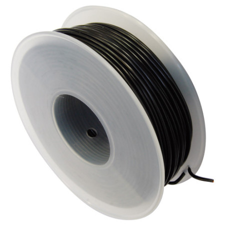 BOBINE DE 50 MÈTRES DE FIL ÉLECTRIQUE 1 mm² NOIR