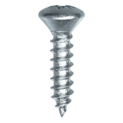 ZINC PLATED POZIDRIV RAISED COUNTERSUNK HEAD SELF TAPPING SCREW Ø 4,8 X 19 mm DIN 7983