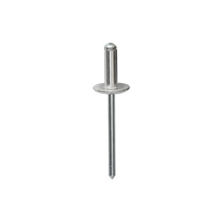 ALUMINIUM NAGEL MET BREDE KOP  Ø 4,8 X 14 mm