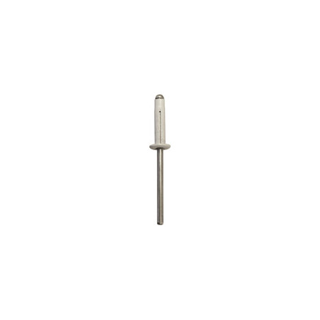 WHITE SPREADING RIVET Ø 4 X 18,8 mm NUMBERPLATE