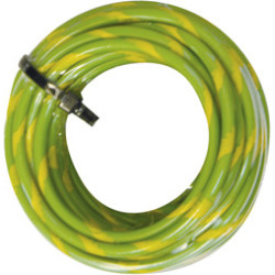 ELEKTROKABEL EINADRIG 5 M GEROLLT 2 mm²  GELB/GRÜN