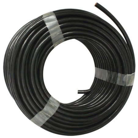 COIL OF 25 METERS ELECTRIC WIRE 10 mm² BLACK