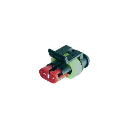 2 POSITIONS MALE WATERPROOF CONNECTOR 1,5 SERIES