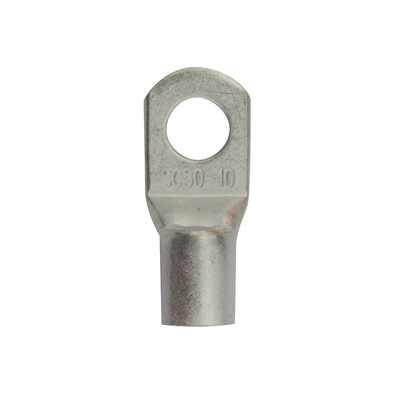 SCHWEIßBARER FLACHVERBINDER MIT RUNDAUFNAHME Ø 10,5 mm (50 MM²)