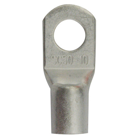 SCHWEIßBARER FLACHVERBINDER MIT RUNDAUFNAHME Ø 10,5 mm (50 MM²)