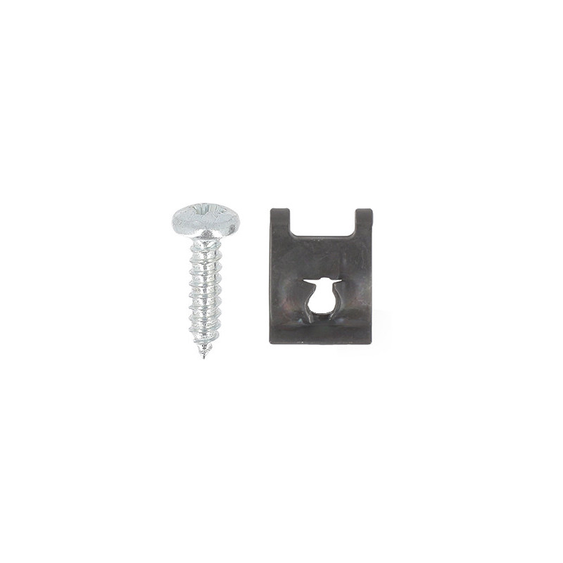 SET OF PAN HEAD SCREWS Ø 4,2 X 16 mm WHIT U-NUTS CLIP