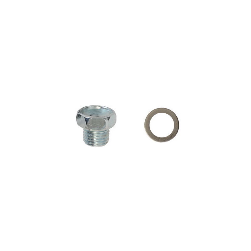 OLIE-AFTAPPLUG  M14-1,50 X 10 mm MET ONGEMONTEERDE AFDICHTINGSRING