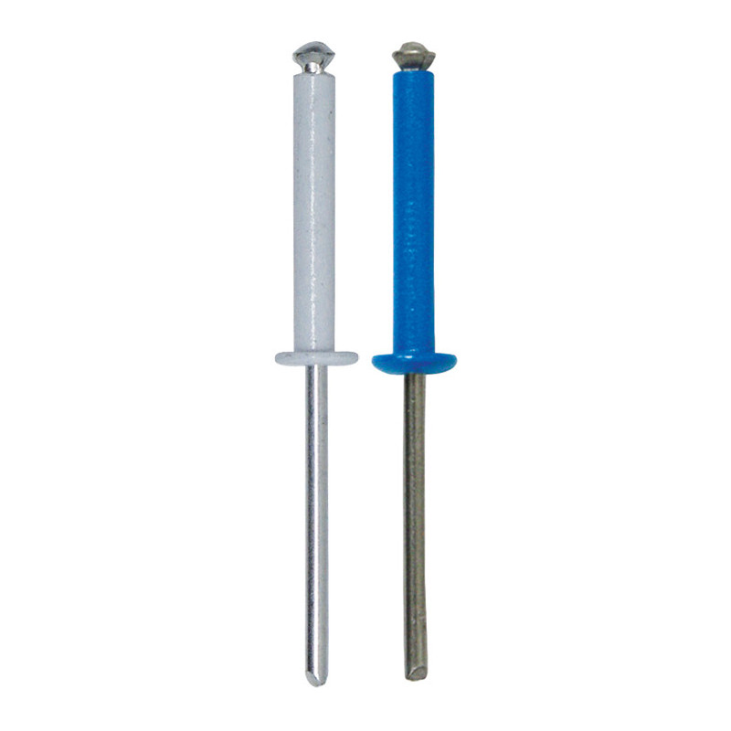 ASSORTIMENT DE RIVETS ÉPANOUIS PEINTS Ø 4 X 26 mm PLAQUE D'IMMATRICULATION