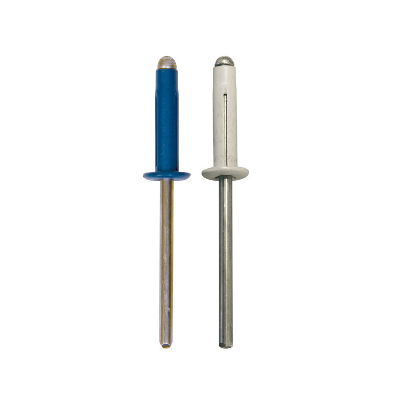 ASSORTMENT OF PAINTED SPREADING RIVETS Ø 4 X 25 mm NUMBERPLATE