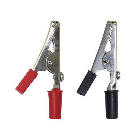 SET OF INSULATED SMALL CROCODILE CLIP 5A (1 → 2,5 mm²)