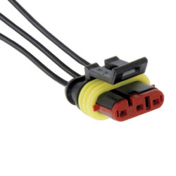 CONNECTEUR PRÉ-CÂBLÉ 3 VOIES MÂLE 1 mm² SÉRIE 1,5 ÉTANCHE