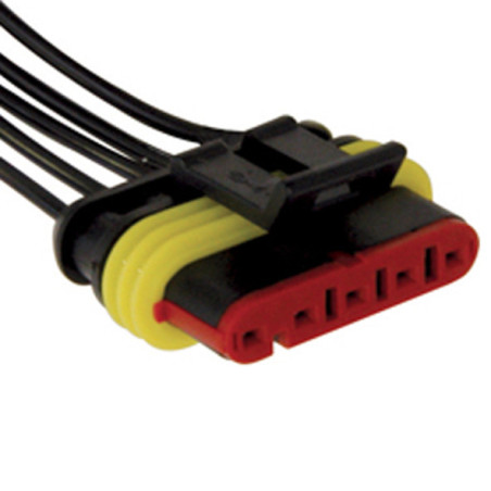 CONNECTEUR PRÉ-CÂBLÉ 5 VOIES MÂLE 1 mm² SÉRIE 1,5 ÉTANCHE