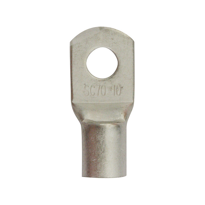 SCHWEIßBARER FLACHVERBINDER MIT RUNDAUFNAHME Ø 10,5 mm (70 MM²)