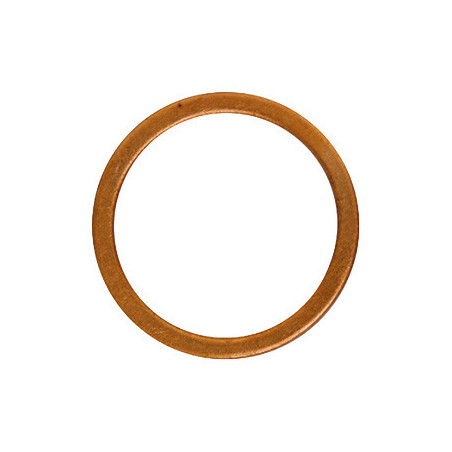 JOINT DE BOUCHON DE VIDANGE Ø 18,2 X 23,9 X 1,5 mm CUIVRE PLAT