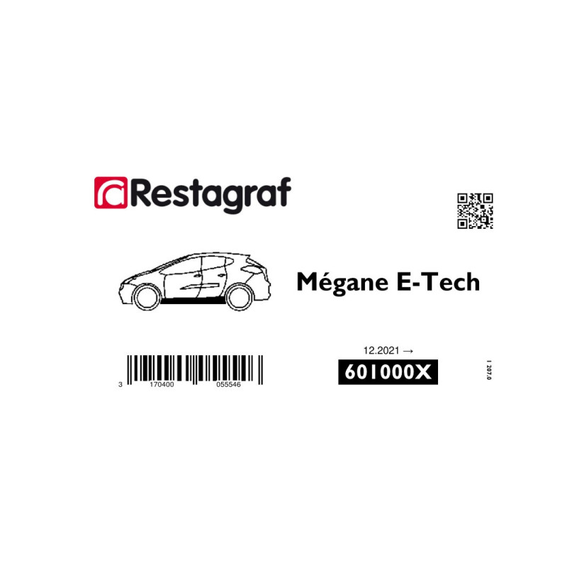 Kit de Fixations pour moulures de bas de caisse MEGANE E-TECH 12.2021 →