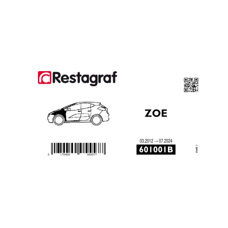Kit de Fixations pour aile AV ZOE Toutes versions 03.2012 → 07.2024
