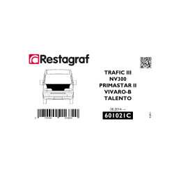 Fasteners kit for bonnet TRAFIC III All versions 06.2014 →