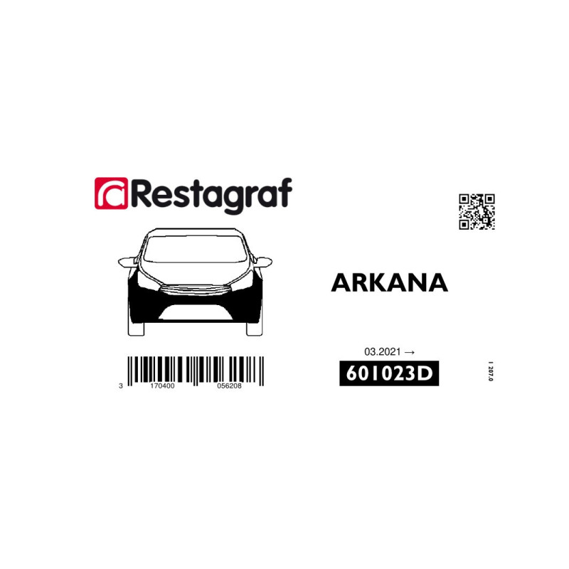 Fasteners kit for front bumper ARKANA All versions 03.2021 →