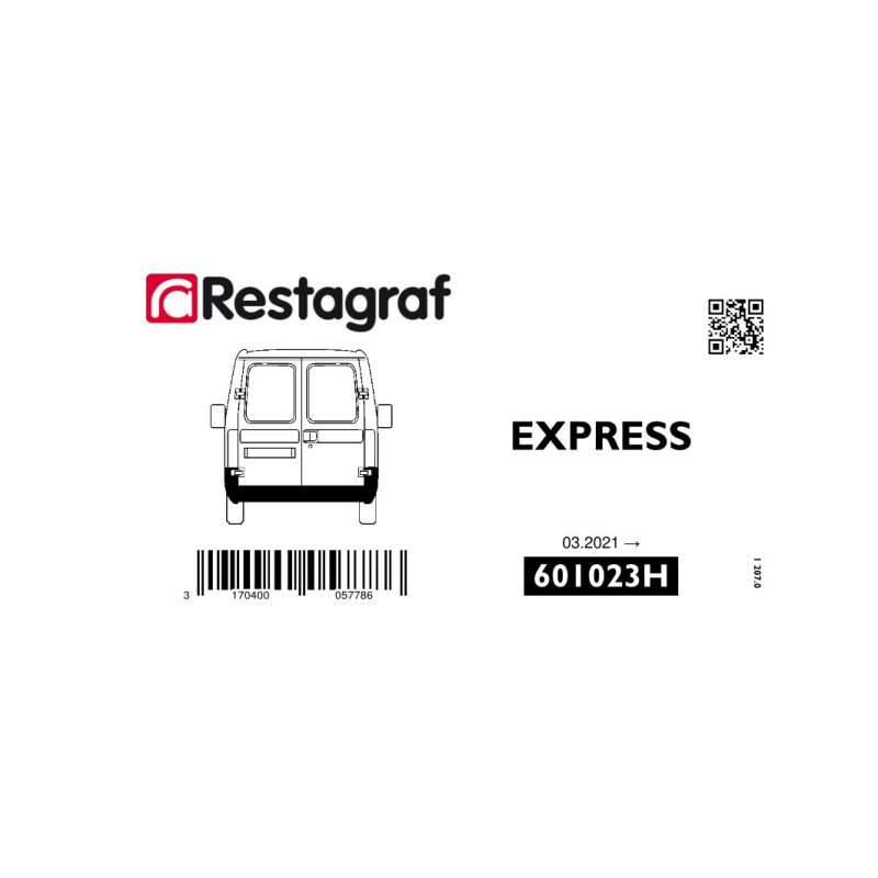 Fasteners kit for rear bumper EXPRESS (XJK) 03.2021 →
