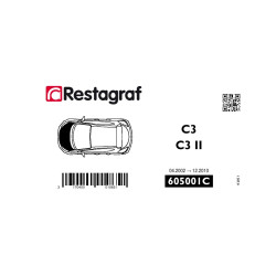 Befestigungsset für motorhaube C3 (A8) / C3II (A31) Alle versionen 04.2002 → 12.20104