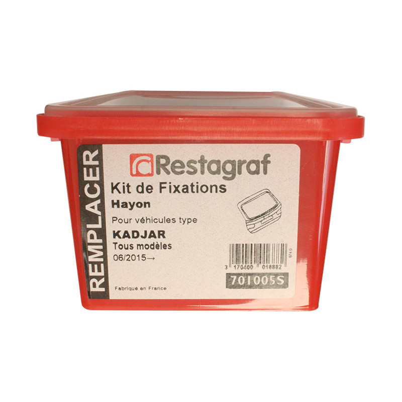 Fasteners Kit for Tailgate KADJAR All models 06.2015 →