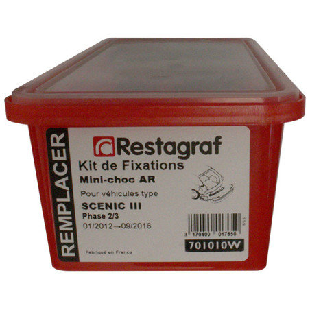 Fasteners Kit for Rear mini-impact SCENIC III Phase 2-3 01.2012 → 09.2016