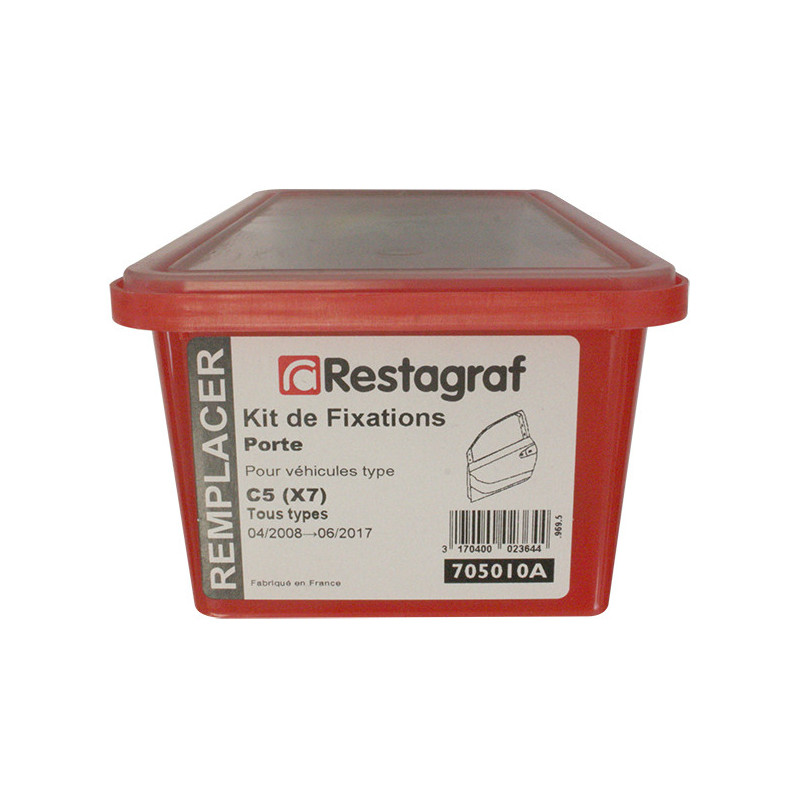 Kit de Fixations pour Porte C5 (X7) Tous modèles 04.2008 → 06.2017