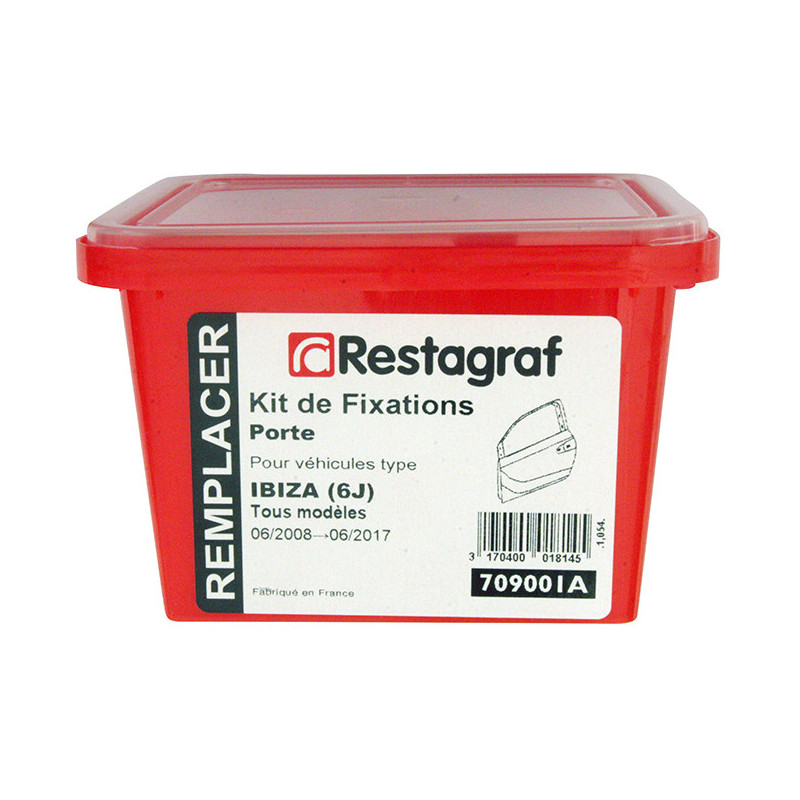 Kit met bevestigingsmateriaal voor Portier IBIZA (6J) Alle modellen 06.2008 → 06.2017