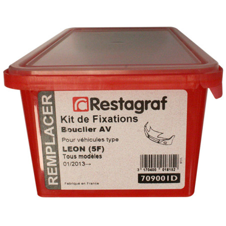 Kit de Fixations pour Bouclier AV LEON (5F) Tous modèles 01.2013 →