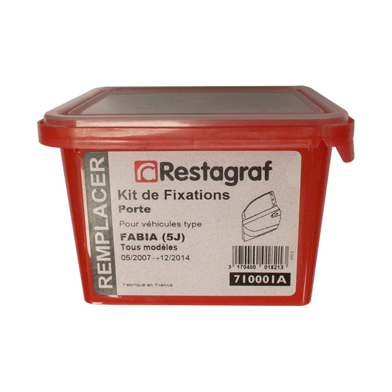 Kit met bevestigingsmateriaal voor Portier FABIA (5J) Alle modellen 05.2007 → 12.2014