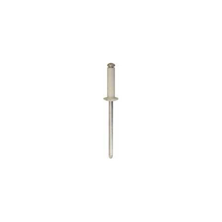 WHITE PEELED RIVET Ø 4 X 16 mm NUMBERPLATE