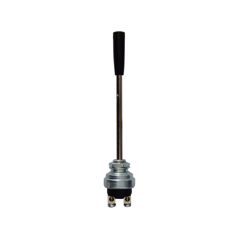 INTERRUPTEUR À IMPULSION À LEVIER Ø 11 mm 12/24V - 10A (2 BORNES À VISSER)