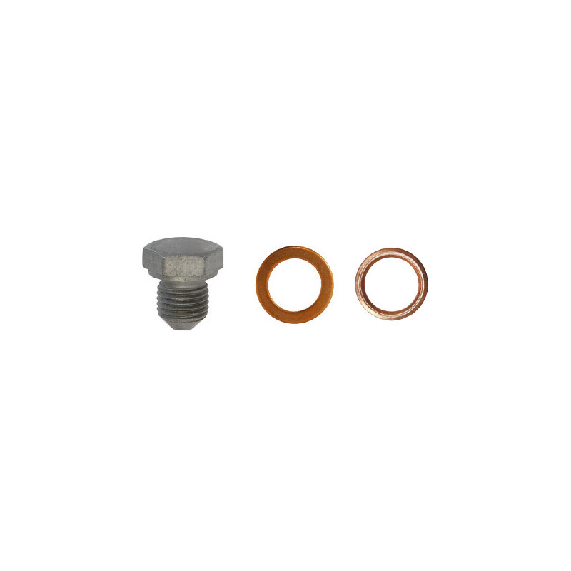 BOUCHON DE VIDANGE M14-1,50 X 16 mm AVEC JOINTS NON ASSEMBLÉS