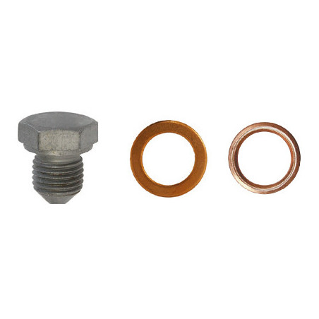 BOUCHON DE VIDANGE M14-1,50 X 16 mm AVEC JOINTS NON ASSEMBLÉS