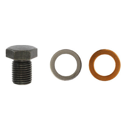 BOUCHON DE VIDANGE M14-1,50 X 18 mm AVEC JOINTS NON ASSEMBLÉS
