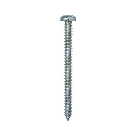 ZELFTAPPENDE SCHROEF MET GEWELFDE CILINDERKOP WIT ZINK Ø 4,2 X 50 mm DIN 7981