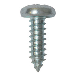 ZELFTAPPENDE SCHROEF MET GEWELFDE CILINDERKOP WIT ZINK Ø 6,3 x 19 mm DIN 7981