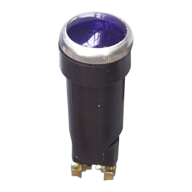 VOYANT LUMINEUX BLEU Ø 18 mm 12V - 2 W (AVEC AMPOULE)
