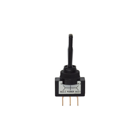 TUIMELSCHAKELAAR  Ø 12 mm 12 V - 10 A (3 PENNEN)
