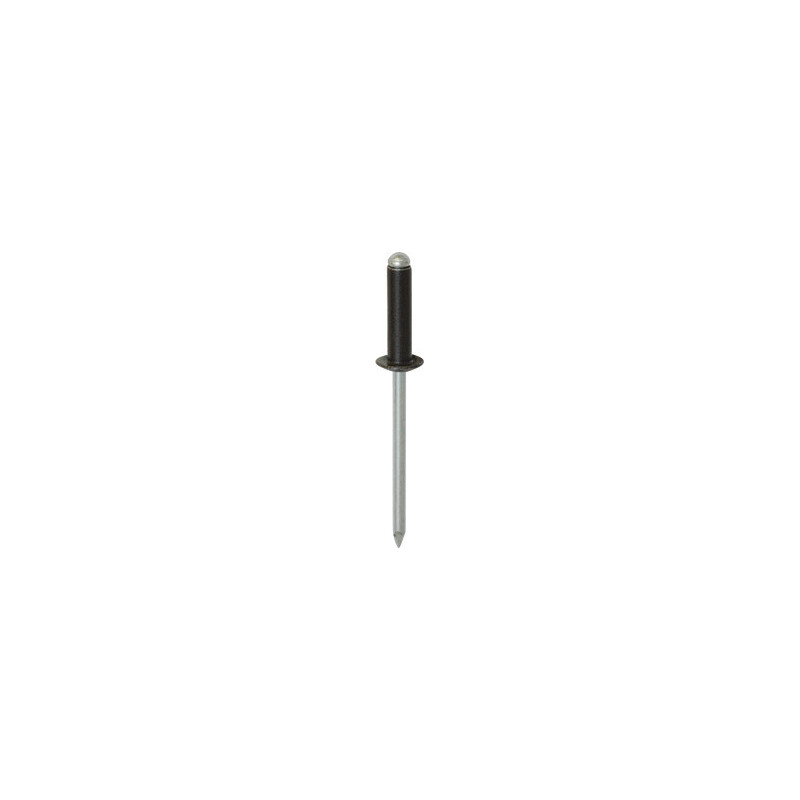 BLACK ALUMINIUM ALLOY RIVET Ø 4 X 16 mm BODYWORK