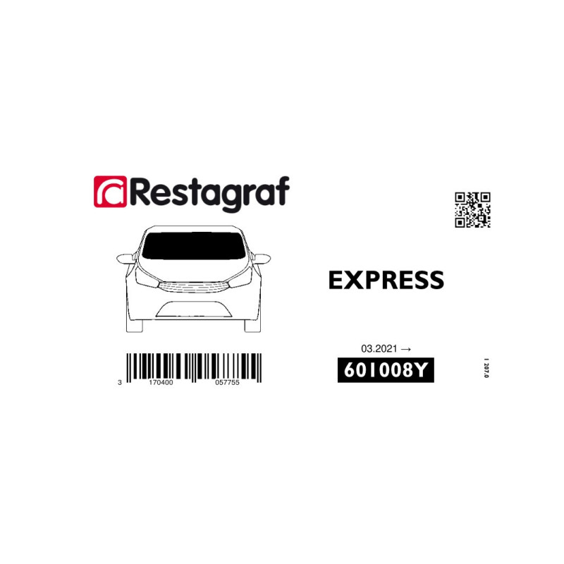 Fasteners kit for windscreen EXPRESS (XJK) 03.2021 →