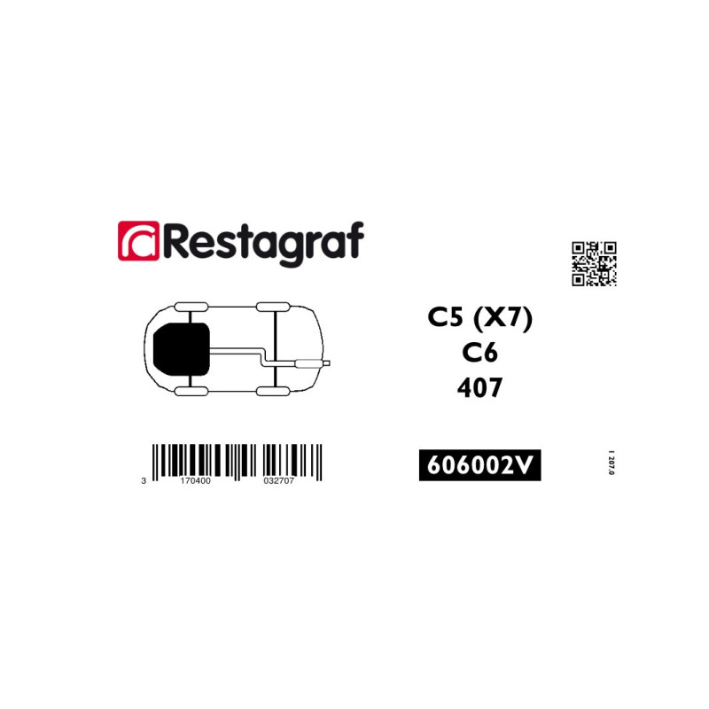 Befestigungsset für motorabdeckung (unten) C5 (X7) / C6 – 407