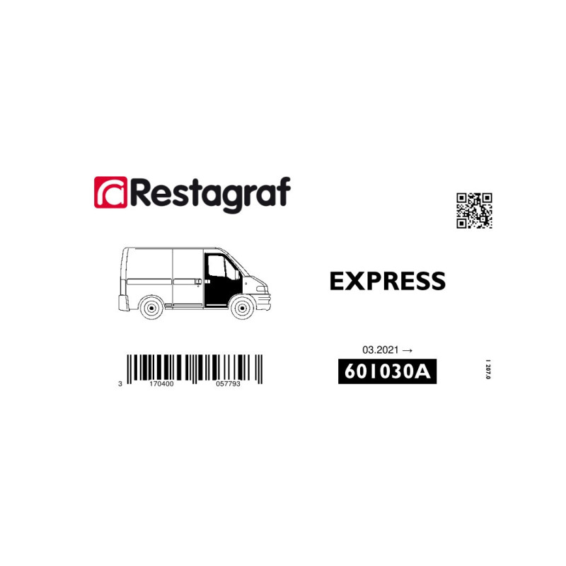Fasteners kit for front doors EXPRESS (XJK) 03.2021 →
